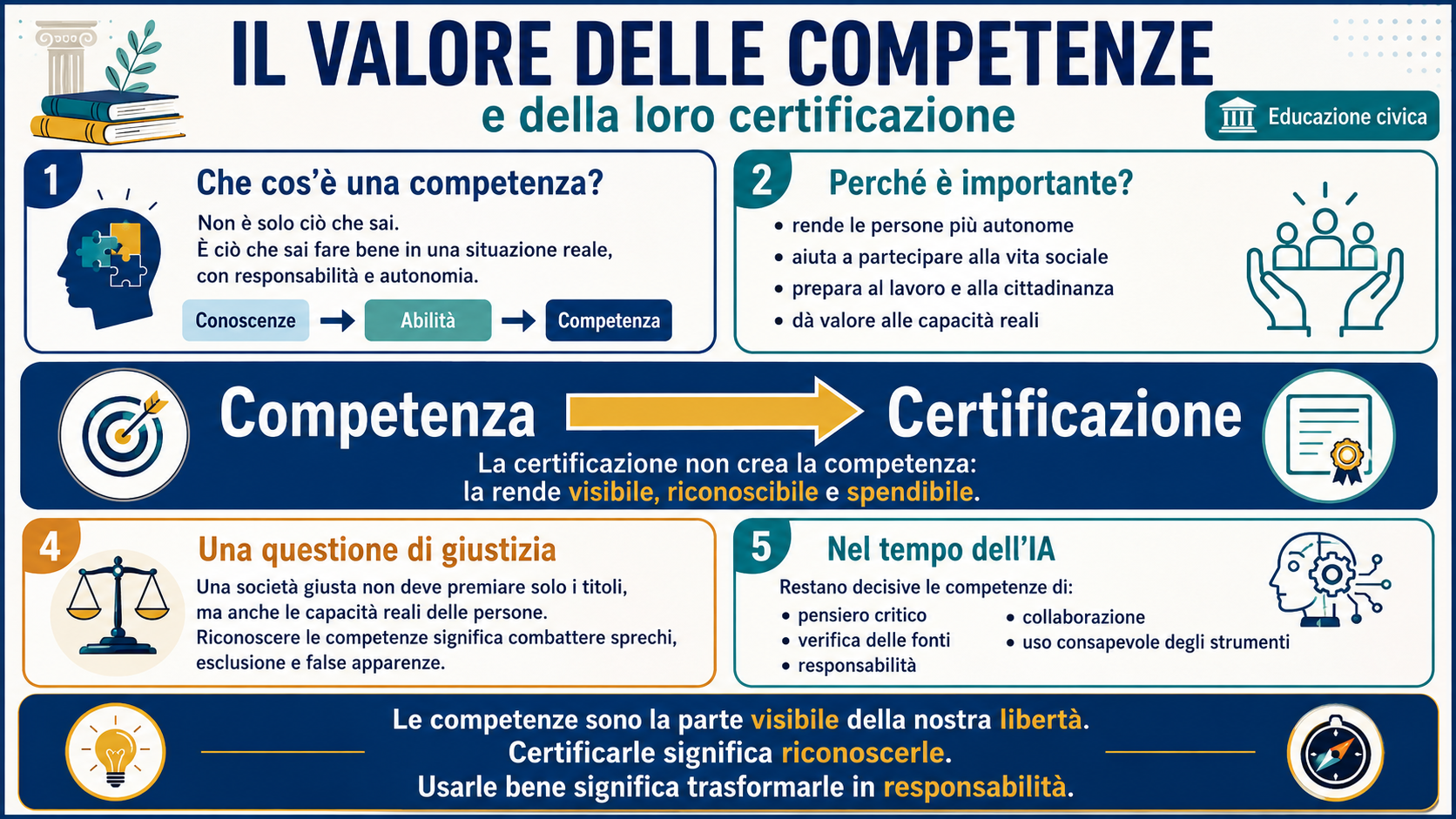 Slide panoramica: Il valore delle competenze e della loro certificazione